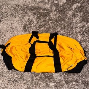 L.L. Bean Large Sunflower Yellow Duffel Bag